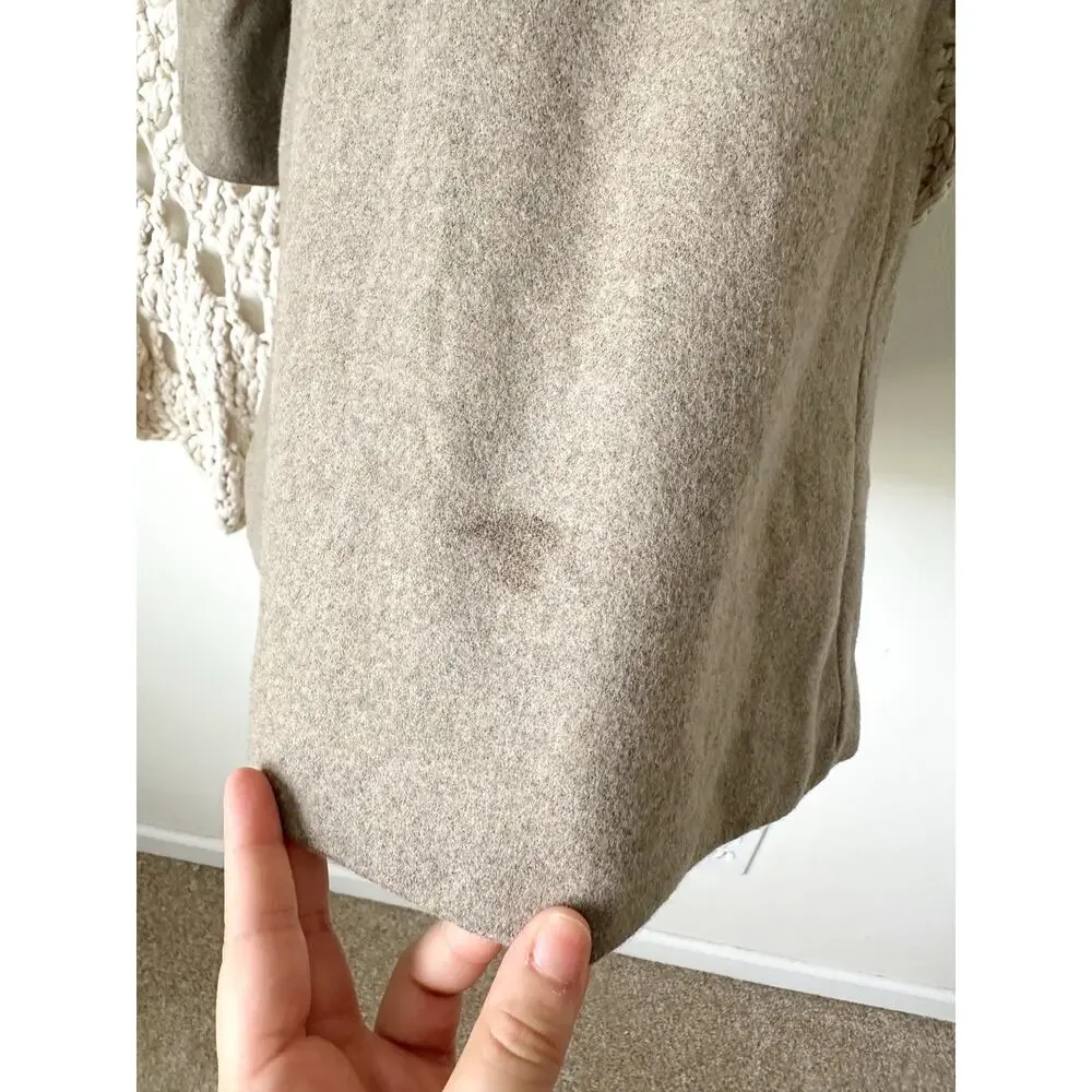 Stella McCartney Kids Wool Blend Taupe Peacoat Girls Size 10